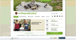 Desktop Screenshot of leithaprodersdorf.at