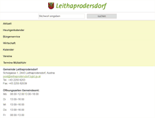 Tablet Screenshot of leithaprodersdorf.at